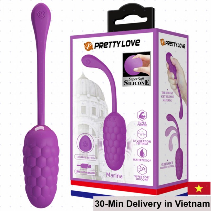 Pretty Love Marina Wireless Soft Vibrating Egg 12 Modes 