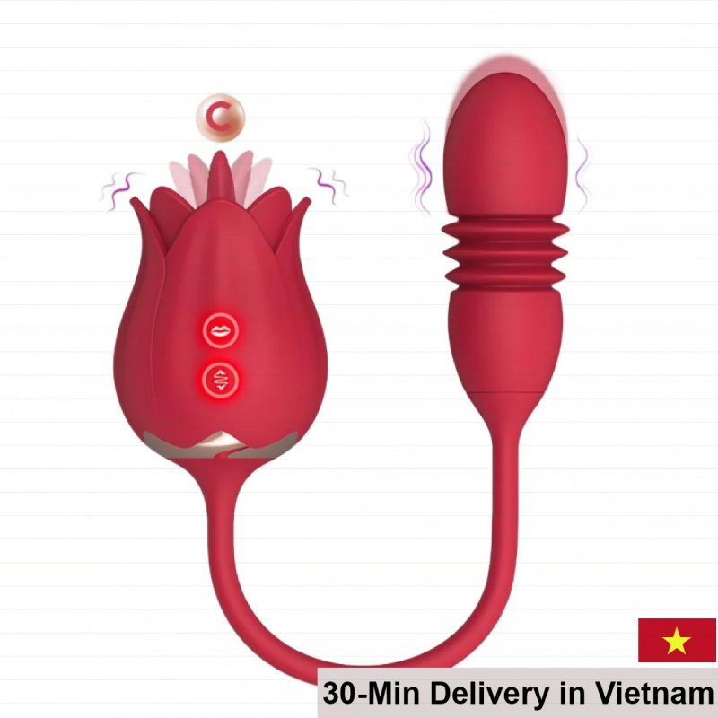 Rose Tongue Licking Mini Vibrator Secret Pleasure 