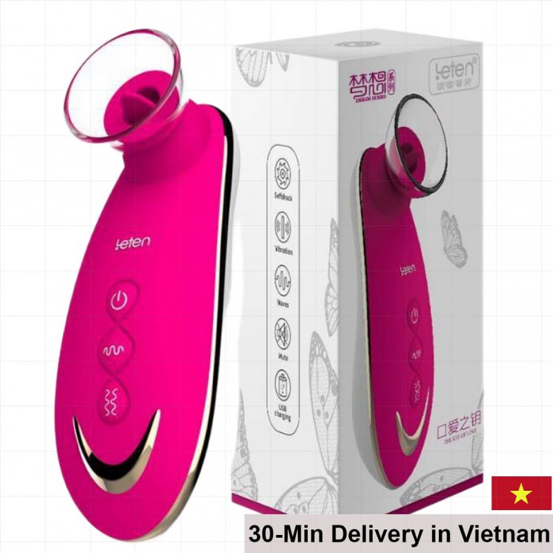 Leten Premium Licking Sucking Massage Vibrator Compact 