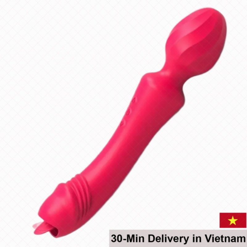 Akasi Dual-Ended Vibrator Tongue & Shaft Intense Pleasure 