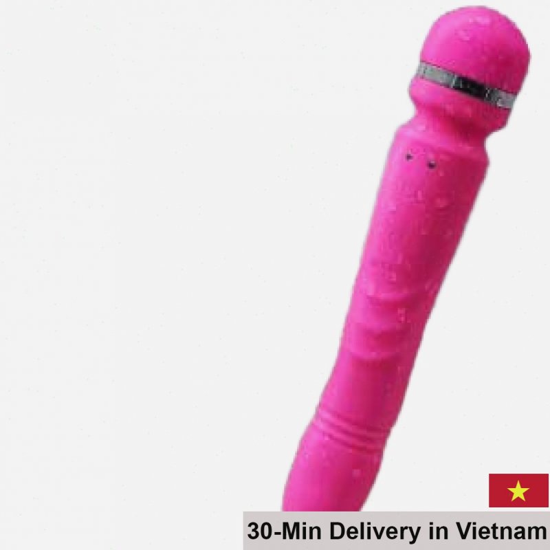 AV09C Dual Head Rotating G-Spot Silicone Vibrator Rechargeable 