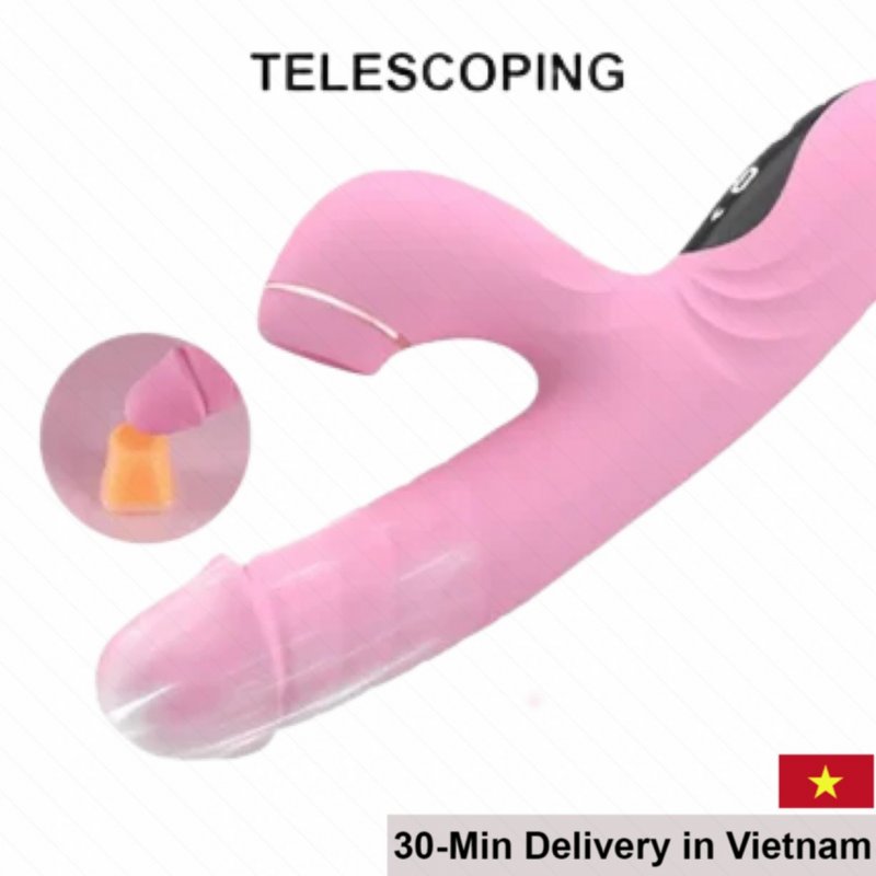 DV75 High-End Vibrating G-Spot Licking Realistic Dildo 