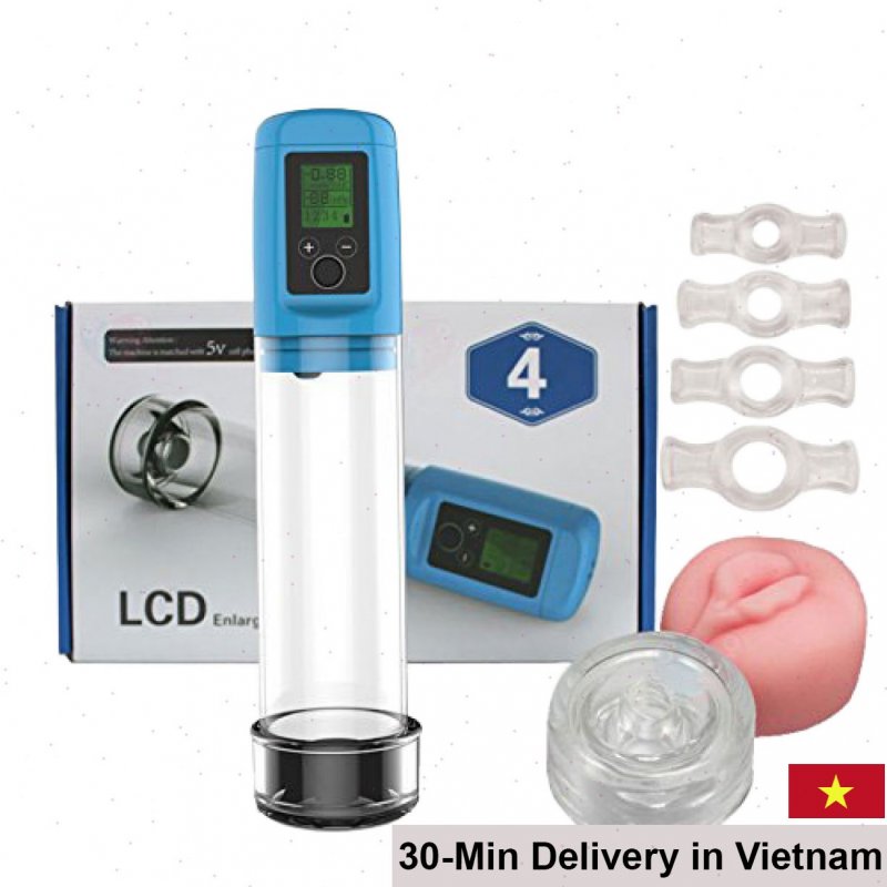 Auto Penis Training LCD Screen Vacuum Enlarger Device 