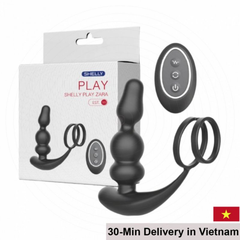 Shelly Play Zara Curved Anal Vibrator Pro Male Sex Toy 