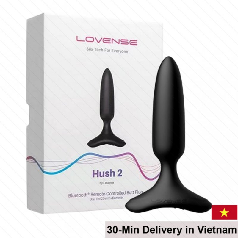 Lovense Hush 2 App-Controlled Powerful Vibrating Anal Plug 