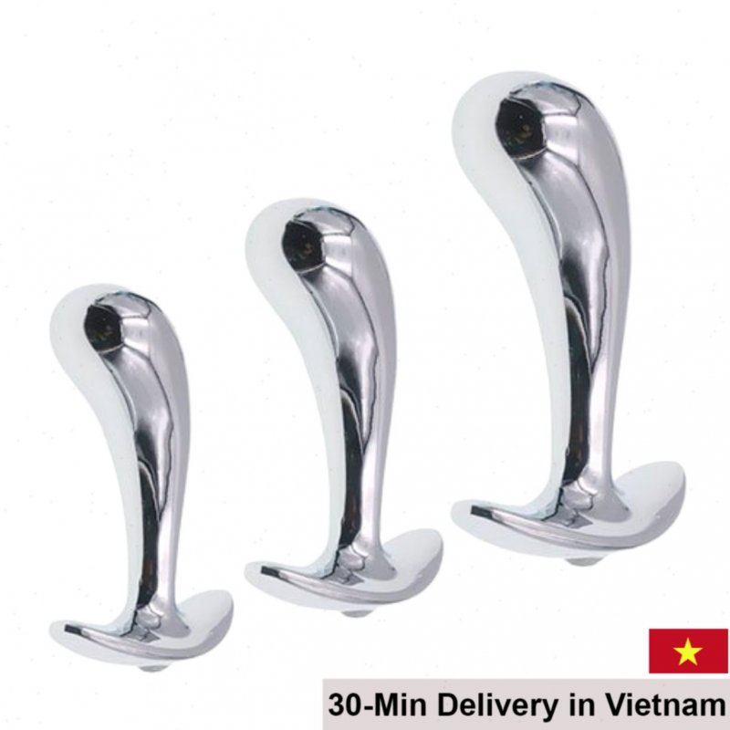 3-Piece Stainless Steel Anal Massage Set for Male Prostate 