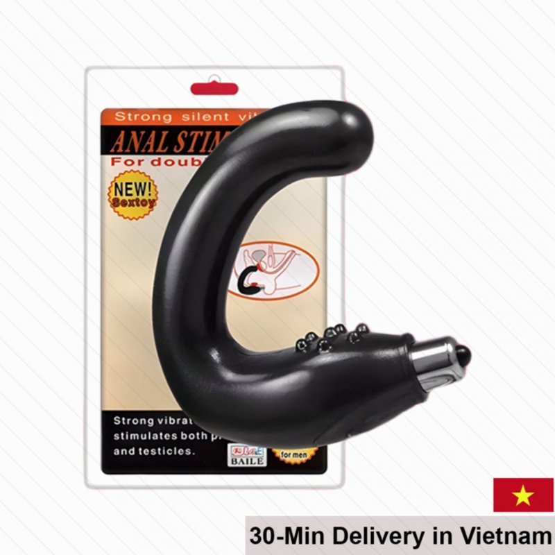 Anal Stimulator C-Shaped Vibrator Prostate Massage for Men Couples 