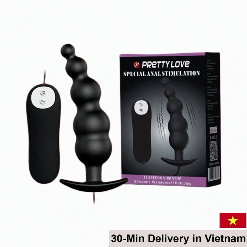 Pretty Love 12-Speed Anal Beads Vibrator for Beginner & Pro 