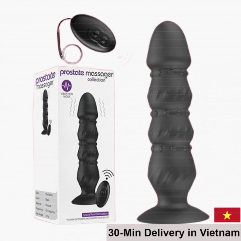 Prostate Massager Remote Control Silicone Male Vibrator 