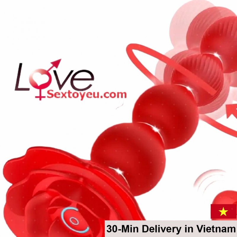 Unique Anal Rose Vibrator Prostate Massage Powerful Stimulation Adult Toy 