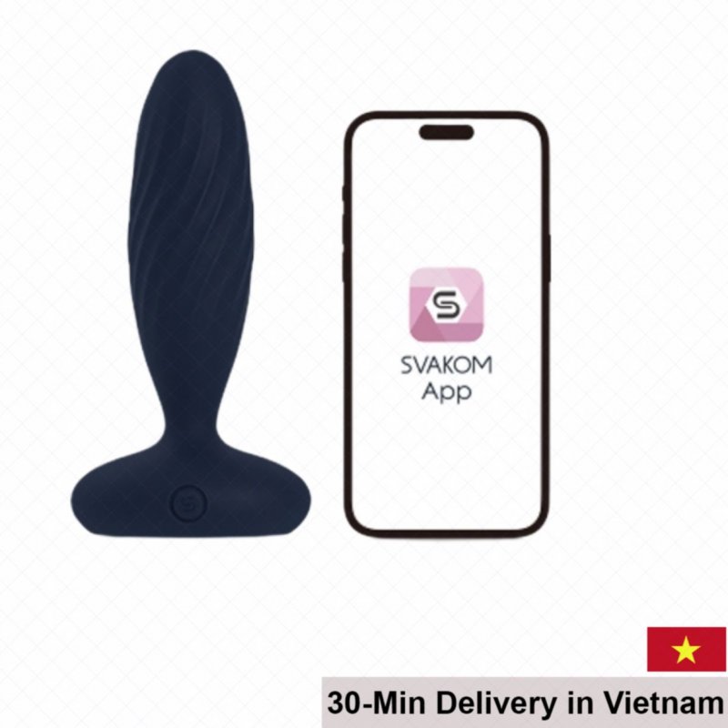 Svakom Jordan App Controlled Anal Vibrator Silicone ABS Light 