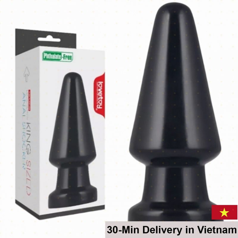 Lovetoy Kingsize 7” Large Smooth Silicone Anal Plug 