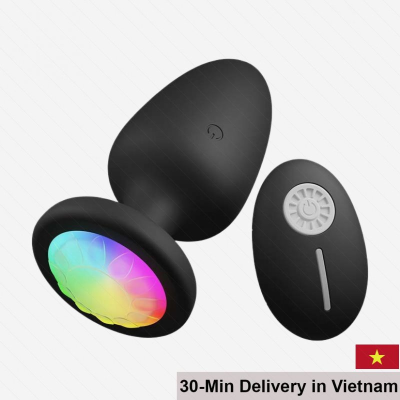 Diesel Ruby LED 7-Color Remote Control Anal Plug Multi-Speed Remote 