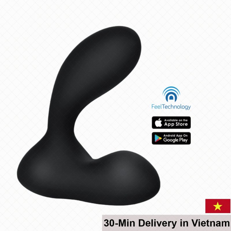 Svakom App-Controlled Black Silicone Anal G-Spot Egg Vibrator 