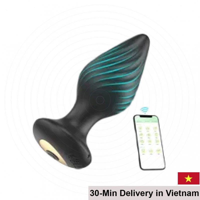 Remote-Controlled Anal Plug Soft Silicone G & P Stimulator 