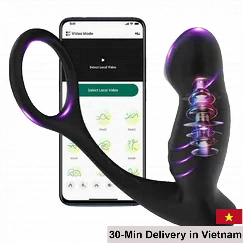 Silicone Anal Vibrator Remote Control Multi-Speed 11.4cm 