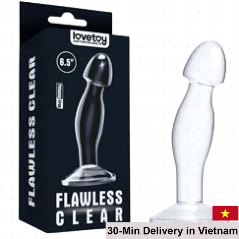 Lovetoy Transparent Prostate Plug Ergonomic Anal Pleasure Toy 