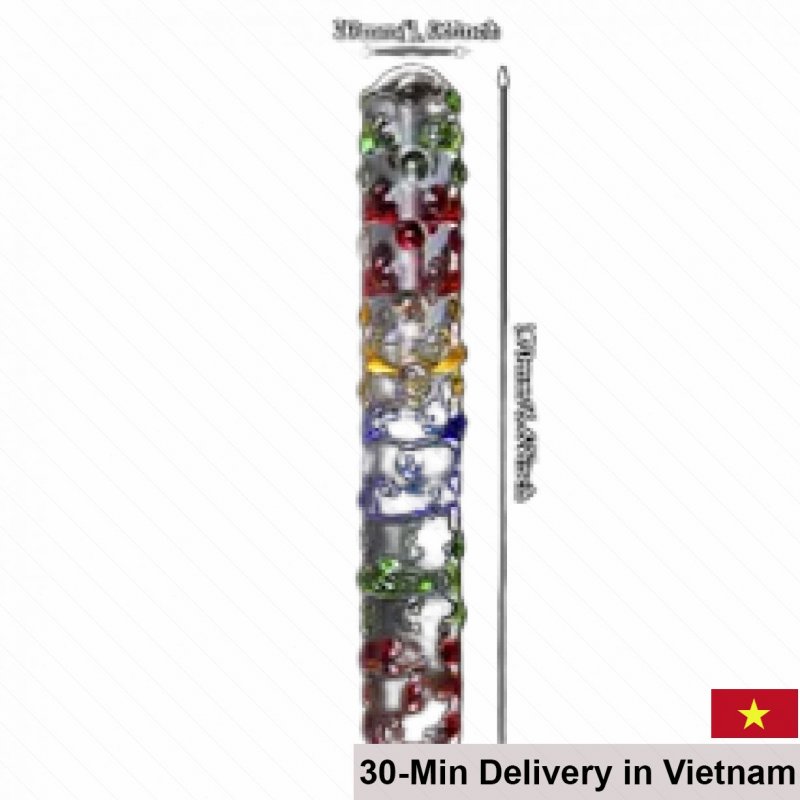 Glass Borosilicate Colorful Stimulating Sex Toy 