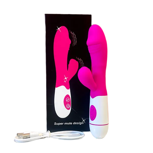 10-Mode Rechargeable Handheld Female Vibrating Dildo Soft