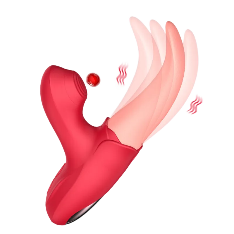 10 Mode Tongue Licking Suction Waterproof Silicone Sex Toy