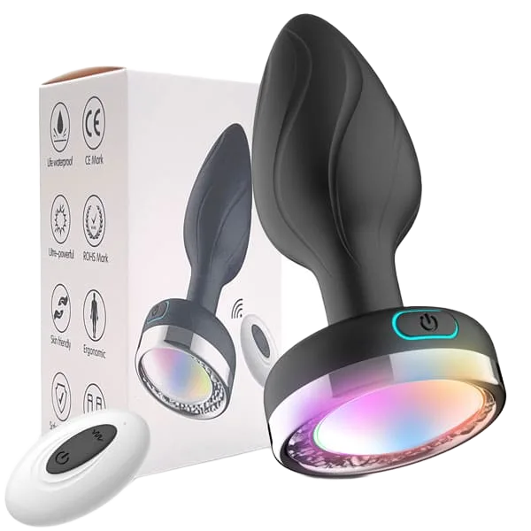 10-Speed Remote Control LED Anal Vibe For Couples Advanced Pleasure