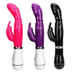 12 Mode Powerful Silicone Vibrating Dildo Waterproof Pink Black