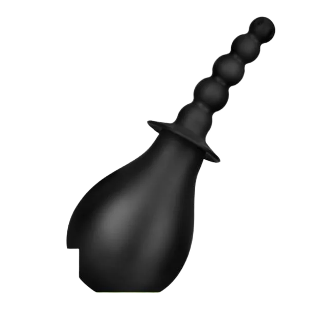 2-in-1 Anal Cleaning and Stimulating Device Natural Rubber Material