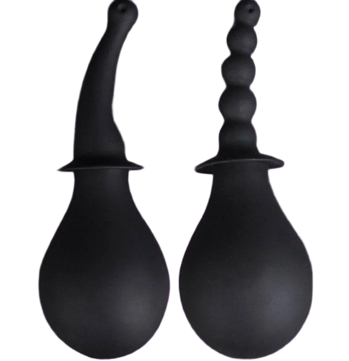 2-in-1 Anal Douche and Stimulator Soft Rubber 23cm