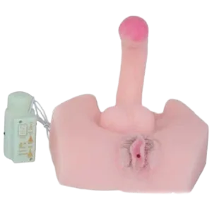 2-in-1 Dual Vibrating Realistic Vaginal and Penis Toy DV36A