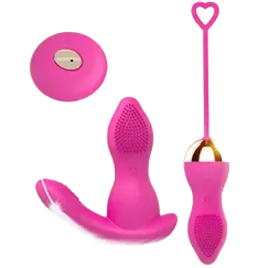 2-in-1 Remote Love Egg Kegel Ball Vibrator 7 Modes USB Rechargeable