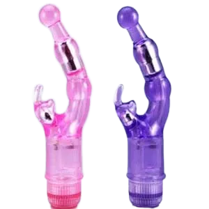 2-in-1 Silicone Vaginal Vibrator Clitoral G-Spot Massager