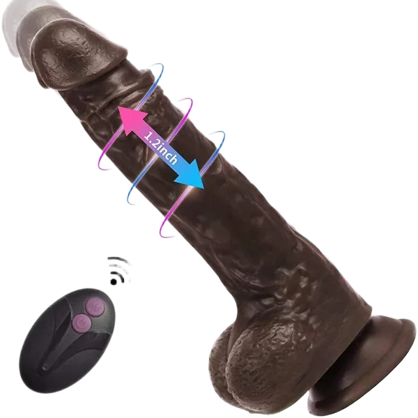 22cm Wall-Mounted Multifunctional Thrusting Vibrating Soft Silicone Toy