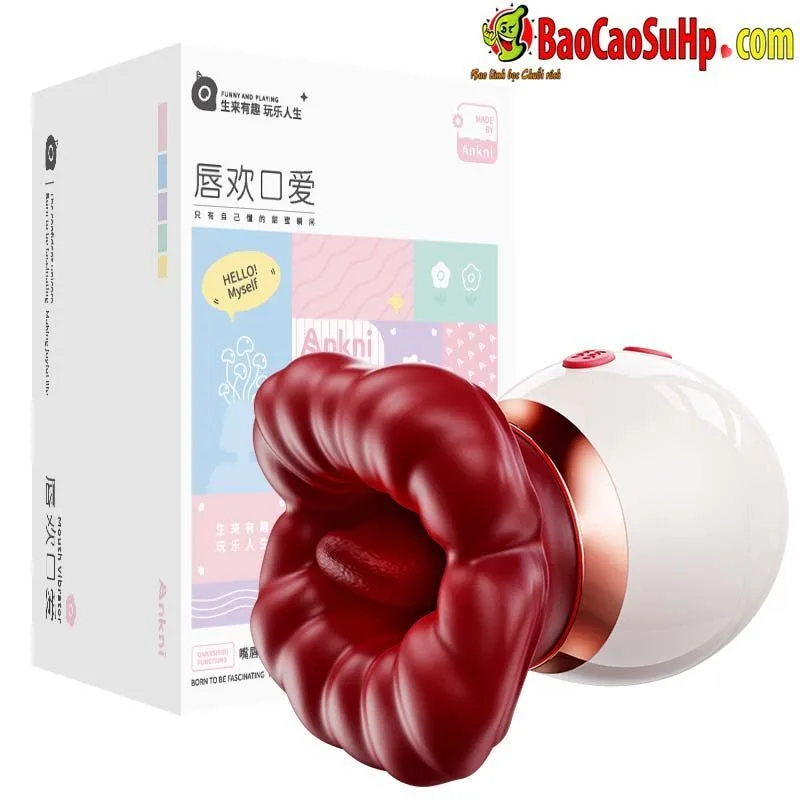 Huankouai Red Lips Licking Sucking Powerful Female Pleasure Toy — photo 4
