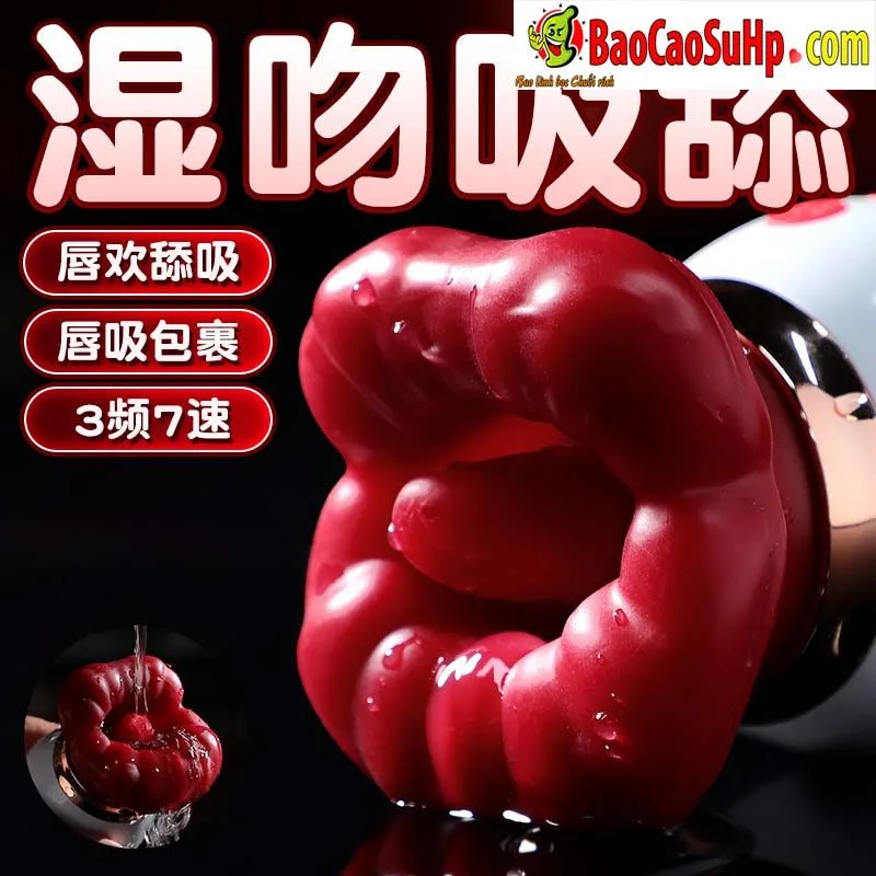 Huankouai Red Lips Licking Sucking Powerful Female Pleasure Toy — photo 5