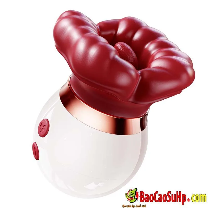 Huankouai Red Lips Licking Sucking Powerful Female Pleasure Toy — photo 3