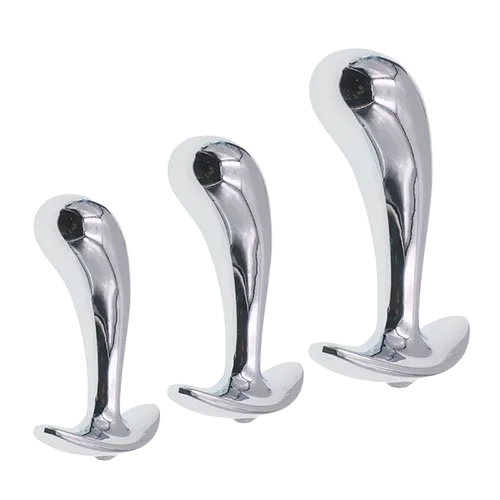 3-Piece Stainless Steel Anal Massage Set for Male Prostate
