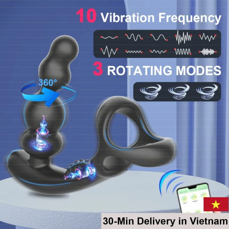 360° Anal Vibrating Egg App-Controlled Strong Rotation