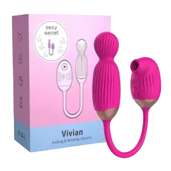 360° Rotation Intense Sucking & Vibrating Silicone Toy For Women