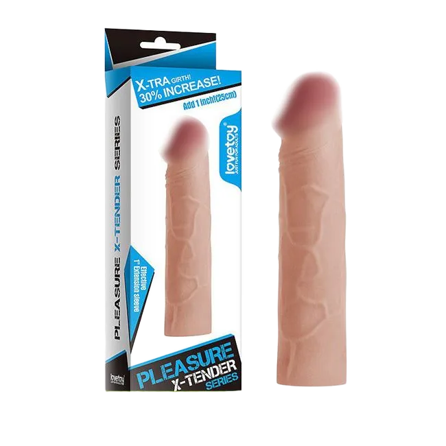 3cm Ribbed Smooth Head Penis Sleeve for Enhanced Sensation