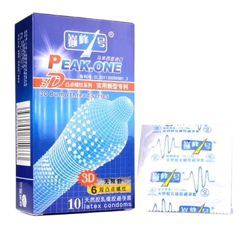 3D Super Ribbed Ultra-Thin Condom Sensation Enhancer