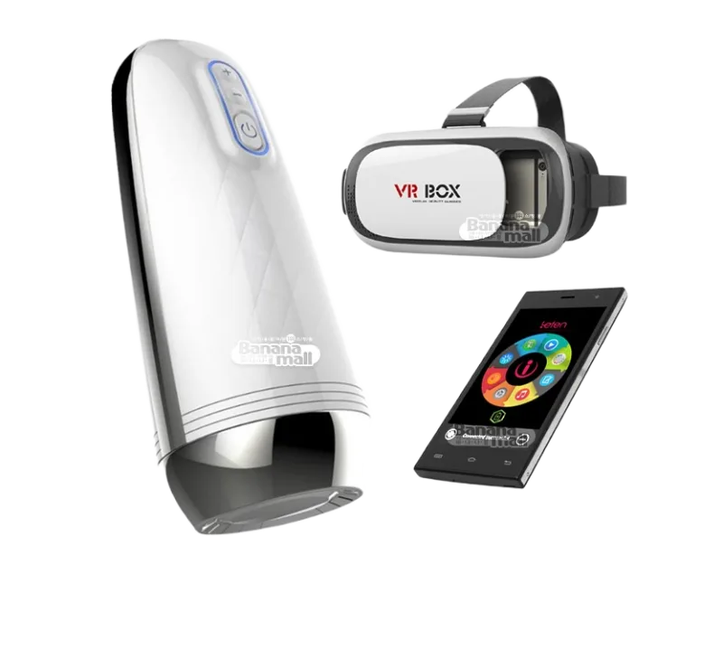 3D VR Controlled Silicone Male Masturbator With Remote Vibration