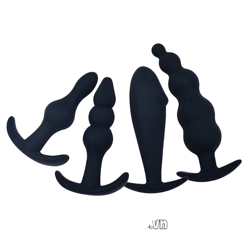 4-Piece Silicone Anal Kit for Gay Men Ultimate Pleasure
