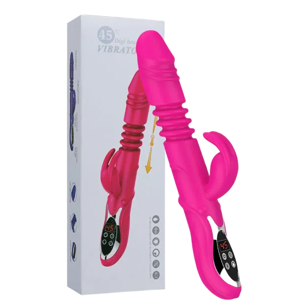 45 Degree Heated Rotating Vibrator Realistic Silicone Hong Kong