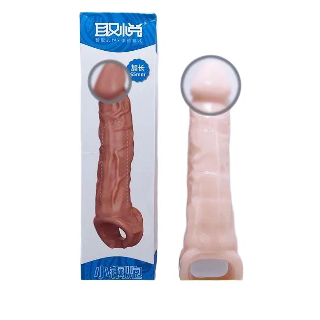 65mm Penis Sleeve with Adjustable Strap Enhances Size Stimulates