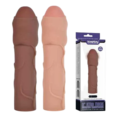 6cm Extender Condom with Vibrating Tip Male Enhancement