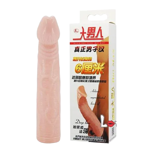 6cm Vibrating Penis Extender Sleeve Delay Performance
