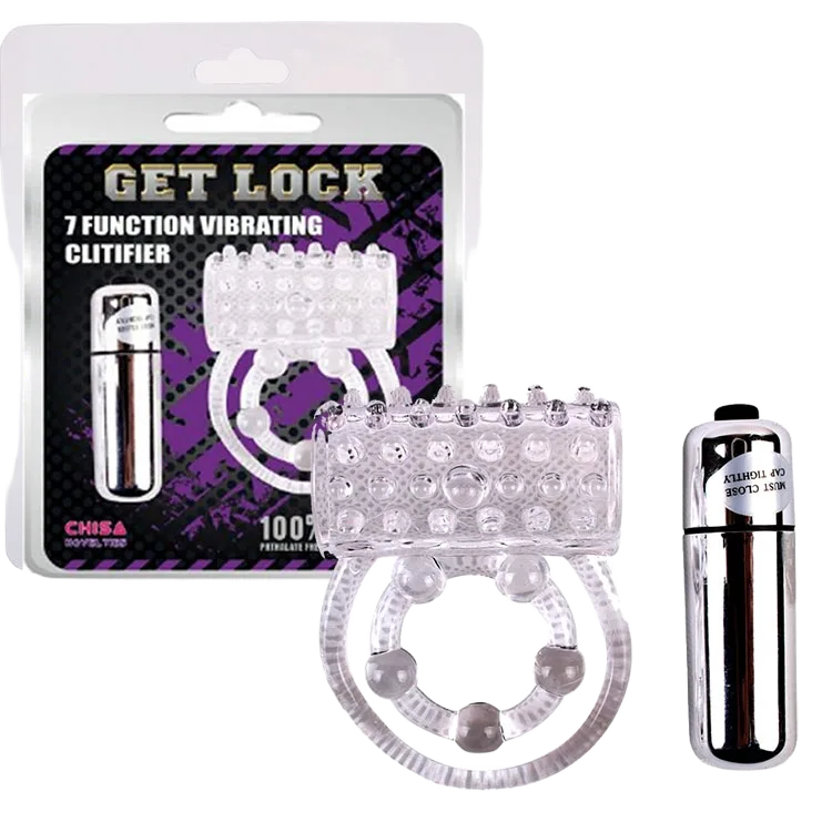 7 Speed Vibration Textured Ring Male Female Pleasure Toy