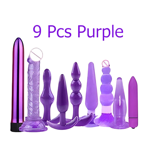 9-Piece Anal Play Set Explore Sensation Variety Safe Materials