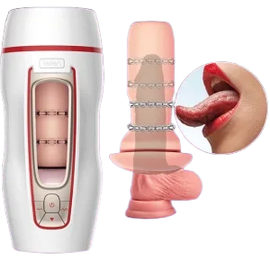 AD33B Realistic Automatic Male Masturbator Vibrating Device