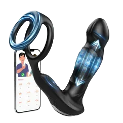 Advanced App Controlled Prostate Massager 9 Modes Soft Silicone